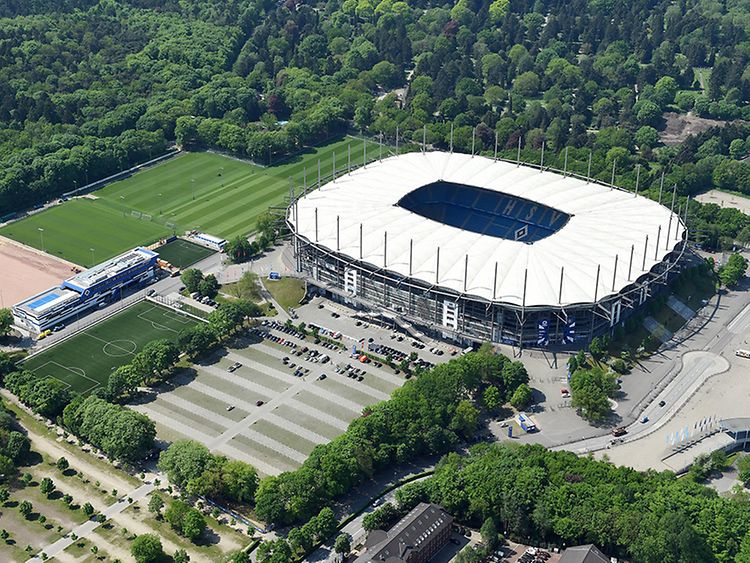  HSV Volksparkstadion Arena from above