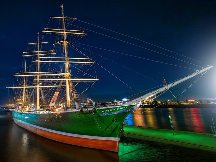  The Elbe river is known for its abundance of impressive museum ships
