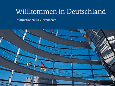  Titelbild: Broschüre Willkommen in Deutschland – Informationen für Zuwanderer