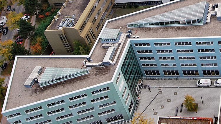  Aerial view of the Max Planck Institute for Meteorology in Hamburg
