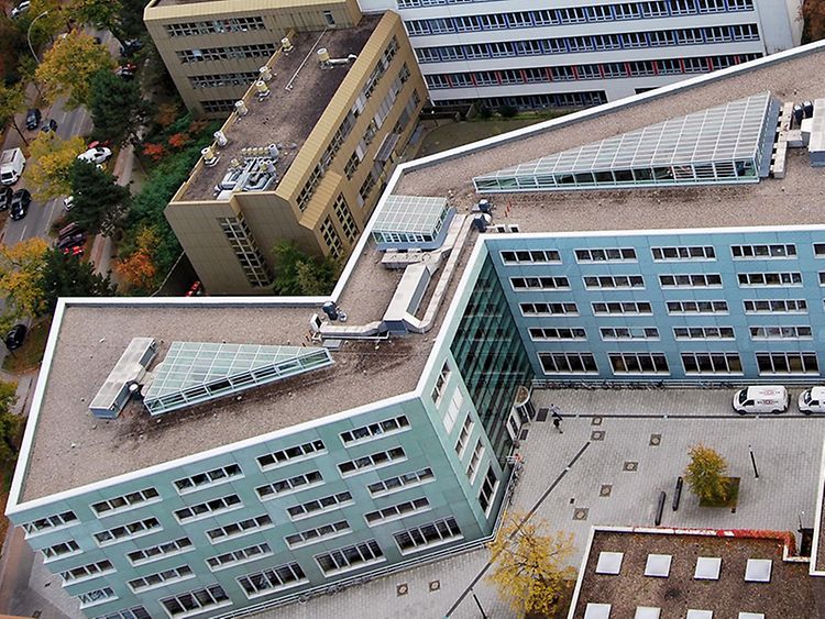  Aerial view of the Max Planck Institute for Meteorology in Hamburg