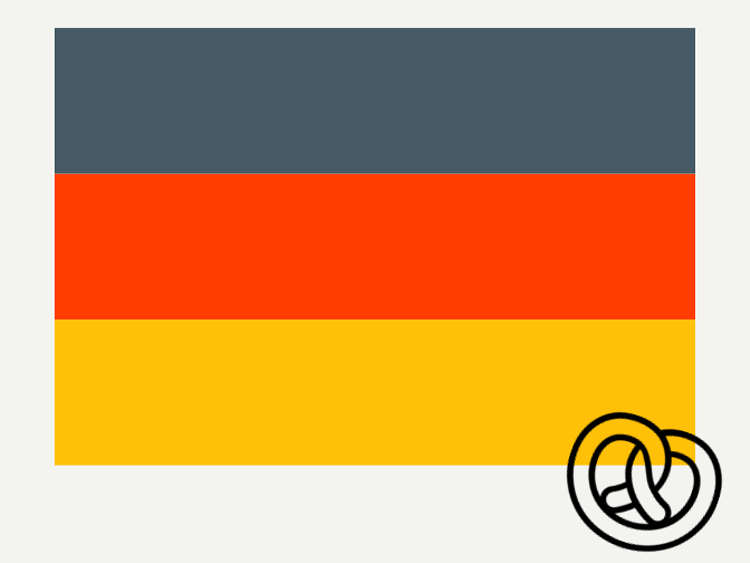  The flag of Germany.