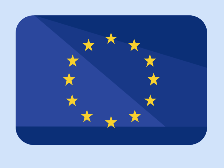  The flag of the EU
