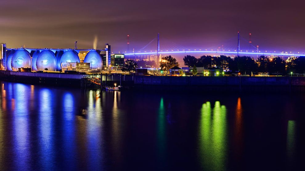The colour of Blue Port Hamburg